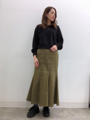 GU公式 | クロップドスウェットプルオーバー(長袖)Q