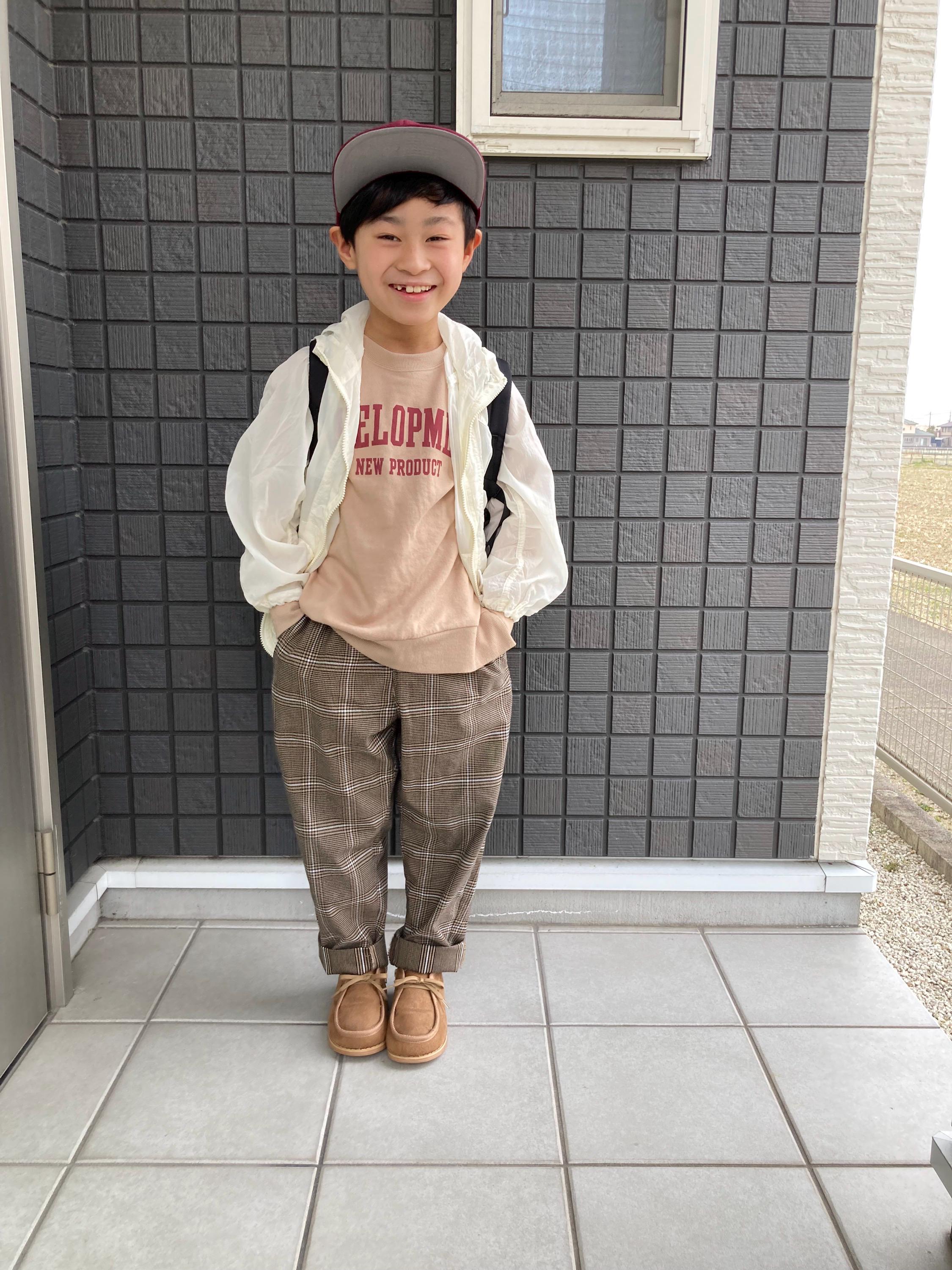 Kids 男女兼用 シェフパンツ チェック のコーデ Gu公式 Styling Book