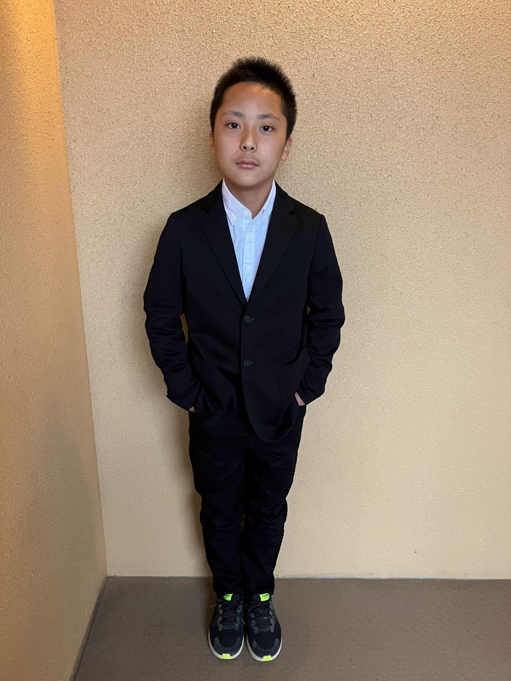 超美品150男子 GU 卒業式 卒服フォーマルスーツ ストレッチスーツ ネイビー GU - 卒服 GU ジーユー他 卒業入学式 フォーマルセット 150