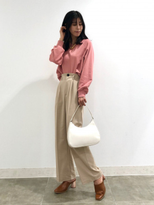 GU公式 | クロップドスウェットプルオーバー(長袖)Q