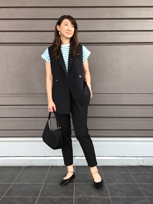 テーパードアンクルパンツZ(セットアップ可能)（レディース）の