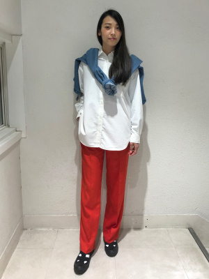 GU公式 | デニムクロップドシャツジャケット(長袖)