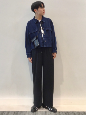 ☆☆専用出品☆☆ GU公式 | デニムクロップドシャツジャケット(長袖)