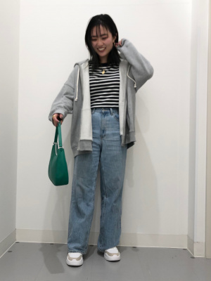 GU公式 | スウェットオーバーサイズフルジップパーカ(長袖)OSB+EC