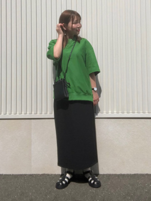 GU公式 | ドローストリングナロースカート(セットアップ可能) 