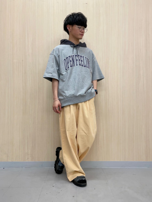 GU公式 | ドライダブルフェイスビッグパーカ(5分袖)