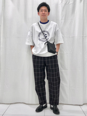 Gu公式 シェフパンツ チェック2 ファッション通販サイト