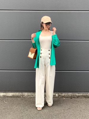 GU公式 | デニムマリンワイドパンツRS+E