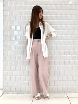 もちページ GU公式 | バイカラークロップドキャミソールNT+E