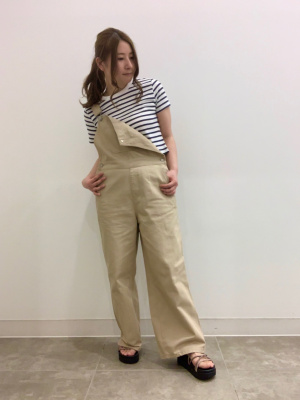 GU公式 | デニムサロペットストレートパンツ