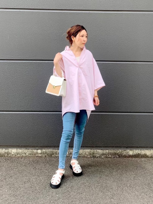 なな GU公式 | アシンメトリータンクトップ