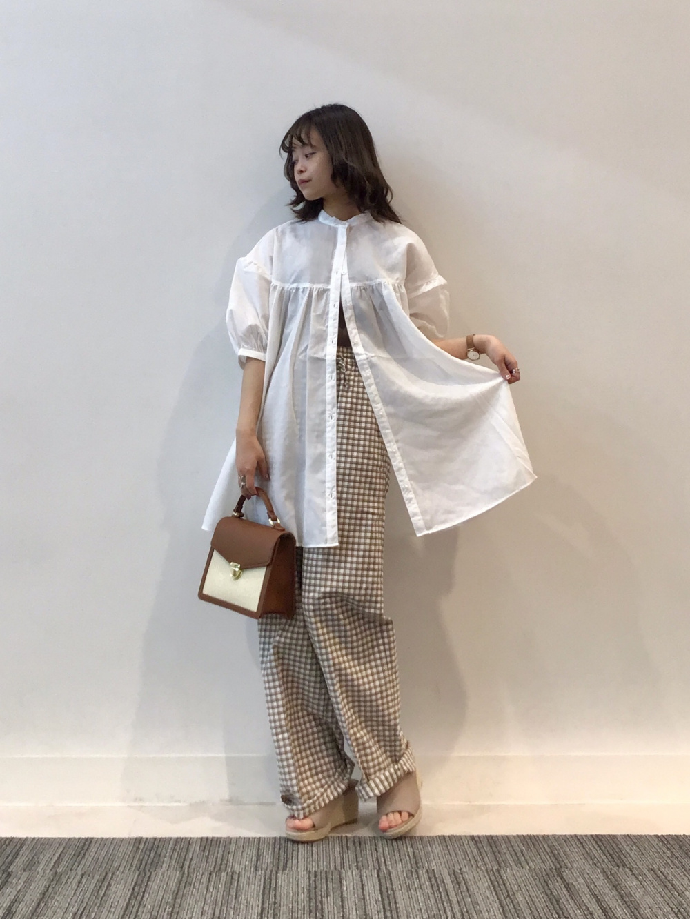 BANANA REPUBLIC カシュクールネックデザイン半袖ワンピース hum23400066_14.jpg