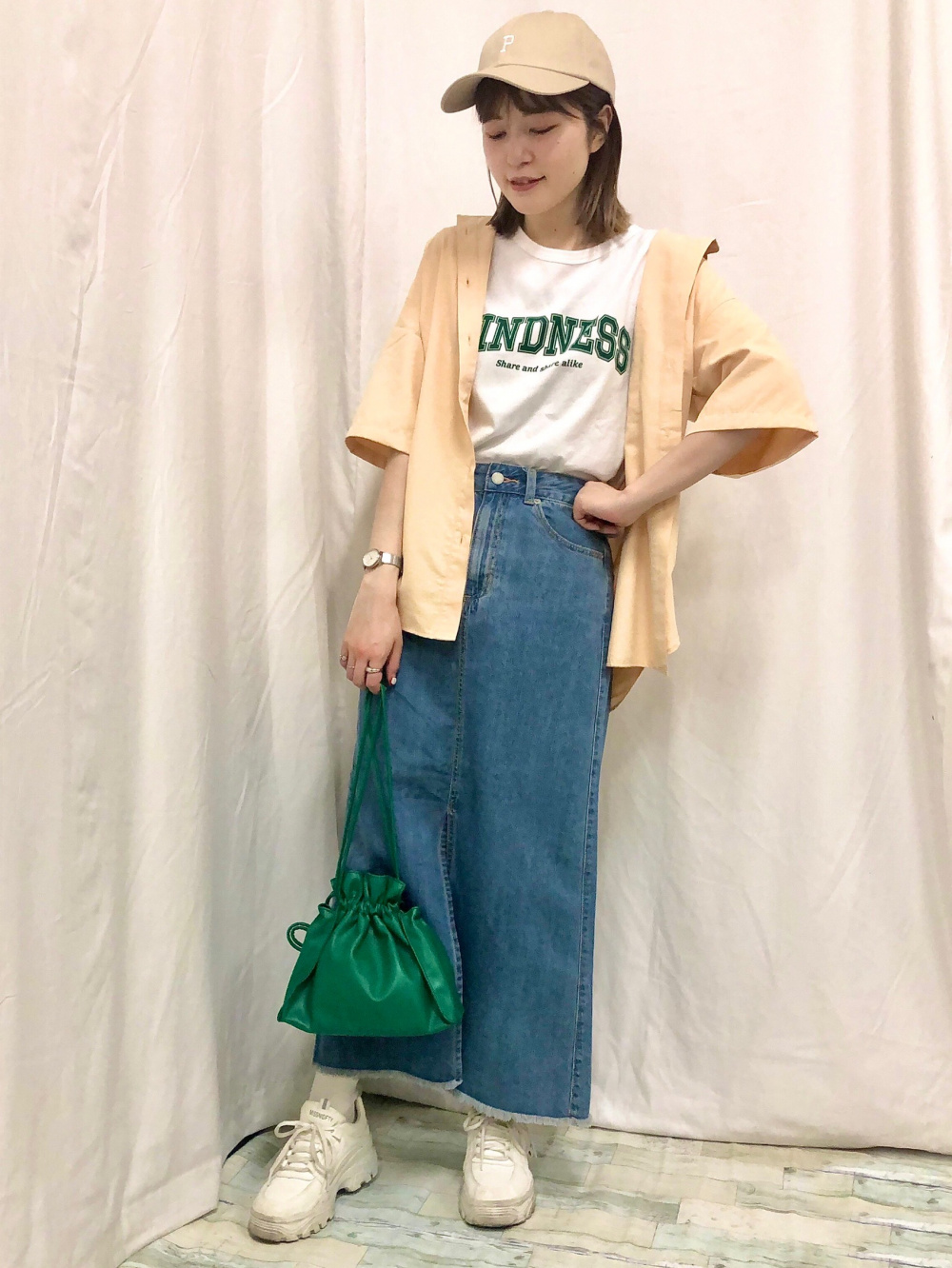 BEAMS HEART｜シアーメッシュ 前後2WAY カーディガン * タンク