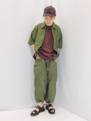 GU公式 | ライトウェイトスーパーワイドカーゴパンツNT+X