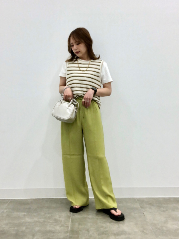 968　おにみど GU公式 | ドローストリングイージーワイドパンツ