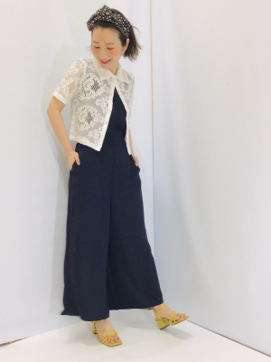 ノースリーブ　ワイドレッグ✦ジャンプスーツ✨シンプルな魅力⭐︎ 楽天市場】レディース ファッション ラウンドネック ウエスト