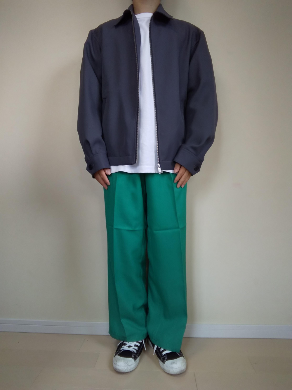 ジップアップリラックスフィットブルゾン(セットアップ可能)、カラー