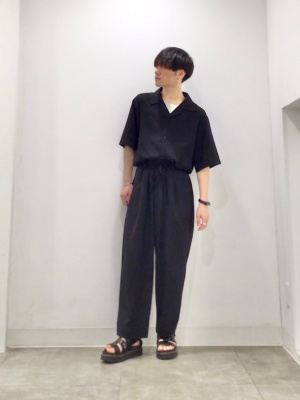 バックドロー ストリング ベスト おしゃれ ワイドパンツ 在庫限り】ドローストリング ワイドパンツ / 2color | ness.