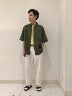 guu!樣--専用 GU公式 | オーバーサイズワークシャツ(5分袖)