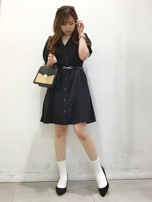 付け替えボタン付【GU ジーユー】シンプル コットン ミニ