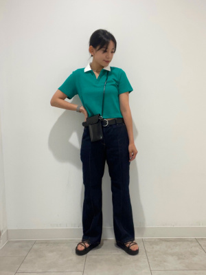 14kgfブルーオブシディアンⅦ GU公式 | バイカラースキッパーポロ(半袖)(丈43.5cm～50cm)