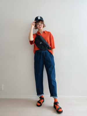 たんたん♡■簡易アラーム x ２set、日本語deボイス x １set GU公式 | シェフパンツ(セットアップ可能)