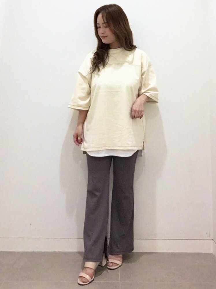 リブスリムフレアパンツ」の着用コーディネート| ジーユー リブスリムフレアパンツ」の着用コーディネート| ジーユー