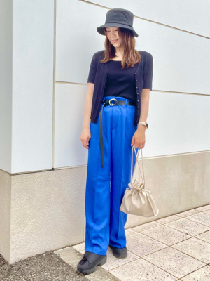 GU公式 | リブコンパクトカーディガン(半袖)