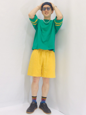 GU公式 | カラーデニムシェフショーツ