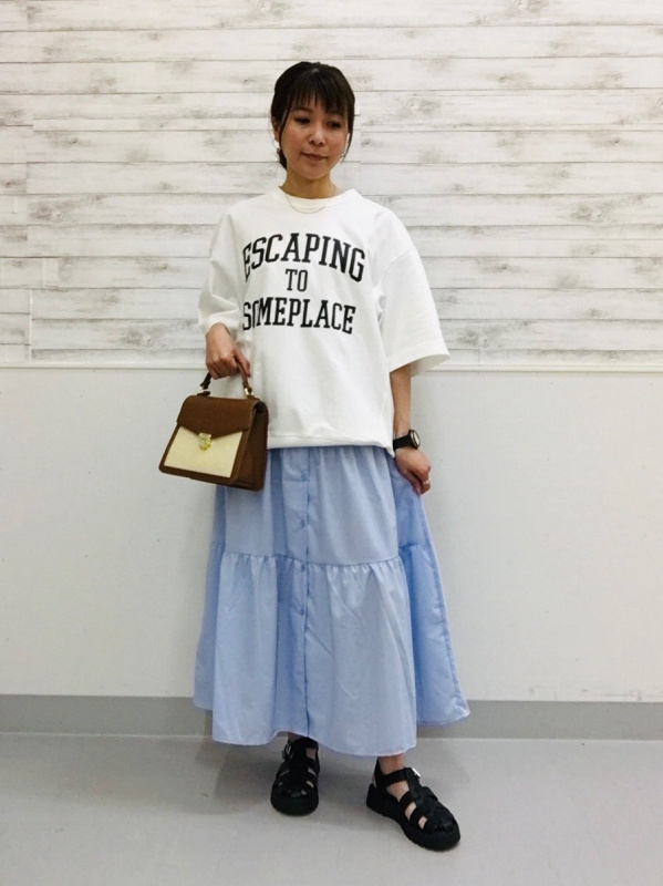 連絡専用です GU公式 | Vネックティアードワンピース(5分袖)