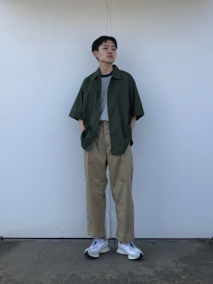 guu!樣--専用 GU公式 | オーバーサイズワークシャツ(5分袖)