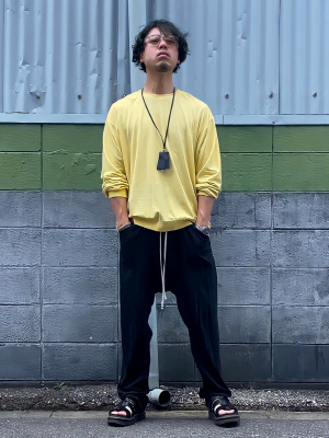 GU公式 | ウォッシュドビッグT(長袖)NT+E