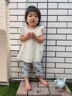 GU公式 | BABY(TODDLER)GIRLSレースブラウス(半袖)