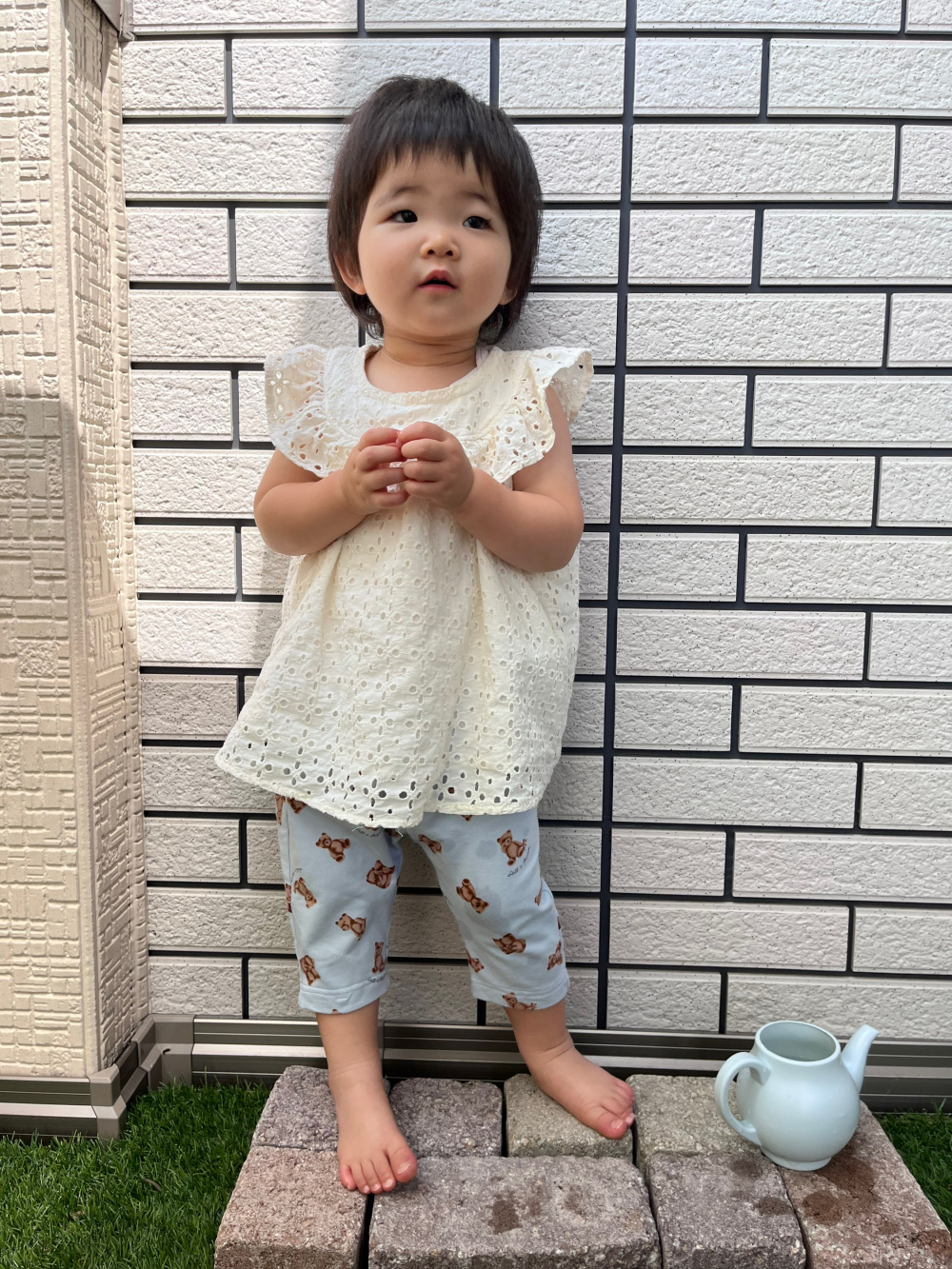 BABY(TODDLER)GIRLSレースブラウス(半袖)、BABY(TODDLER