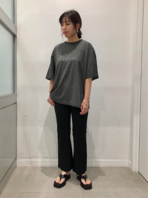 GU公式 | カットソーカラーフレアスラックス(丈標準67～71cm)(レディース)