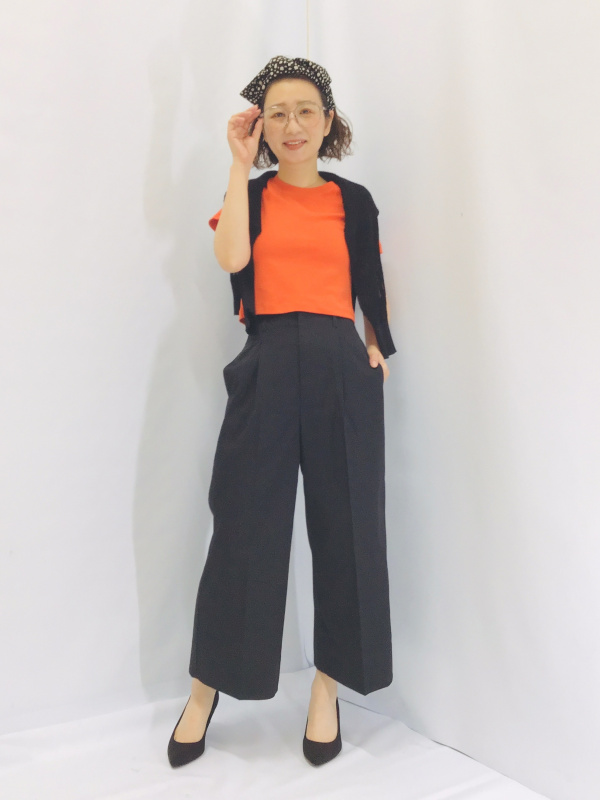 GU公式 ワイドクロップドパンツZ+E