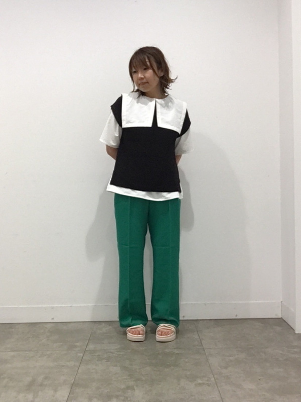 2WAYセーラーカラーブラウス(5分袖)RS+E（レディース）の着用