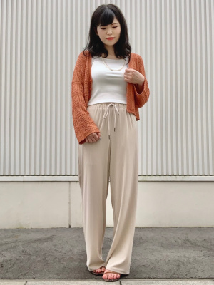 GU公式 | レーシークロップドカーディガン(長袖)