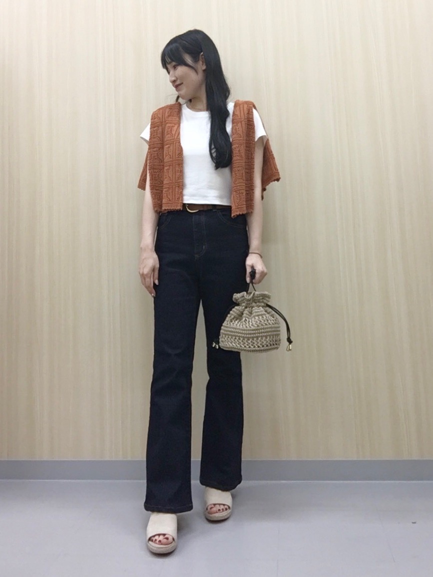 カラースラックス+EC(丈長め79cm)、セーラーカラーワンピース
