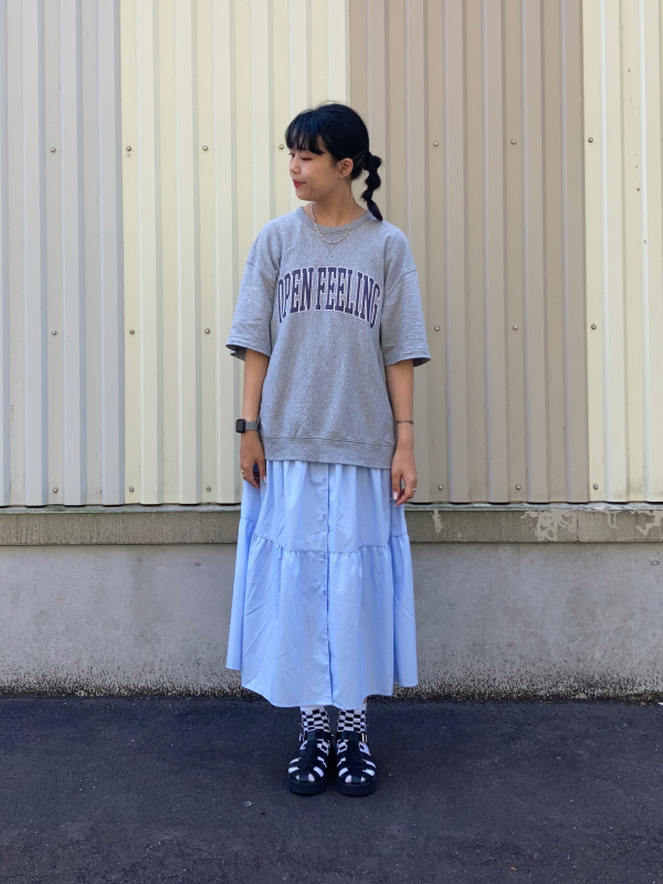 連絡専用です GU公式 | Vネックティアードワンピース(5分袖)