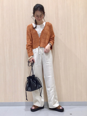 GU公式 | レーシークロップドカーディガン(長袖)