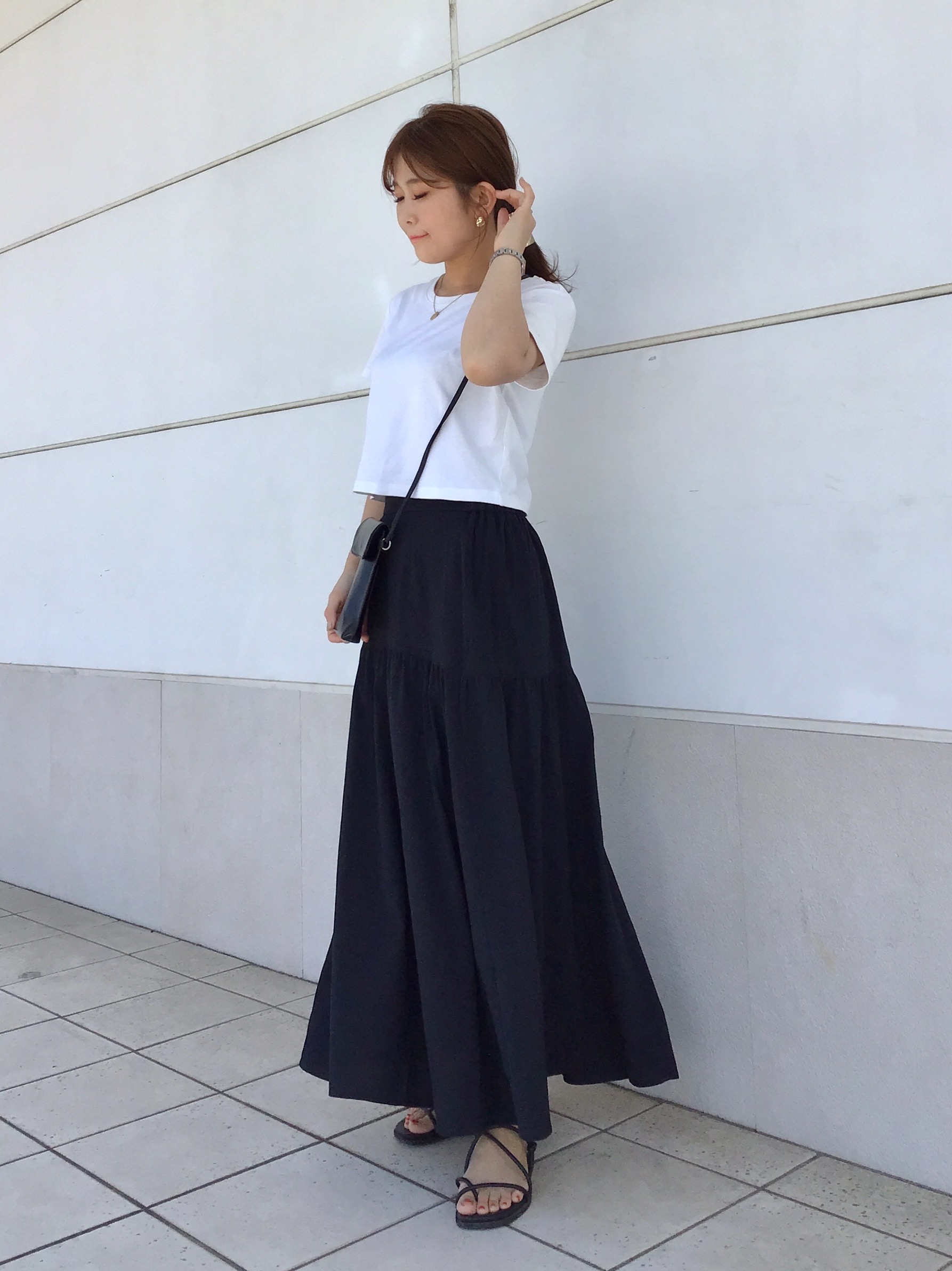 GU ジーユー 女の子 140cm フレアースカート ロングスカート - スカート