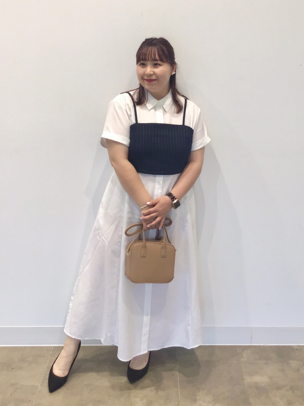 UJOH❣️シャツワンピース!ポシェット付き