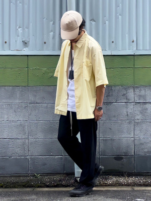 guu!樣--専用 GU公式 | オーバーサイズワークシャツ(5分袖)