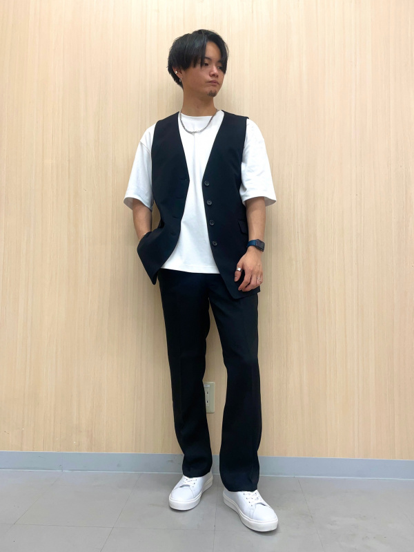 ノーカラーベストRS+E(セットアップ可能)（レディース）の着用