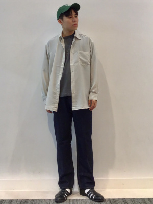 GU公式 | ウォッシュドビッグT(5分袖)(ロゴ)