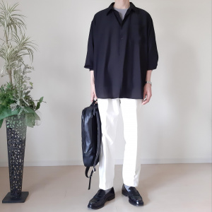 Gu公式 シアーオーバーサイズシャツ 長袖 Nt E ファッション通販サイト