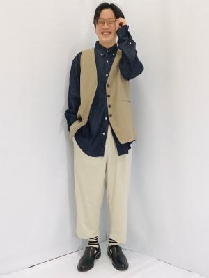 GU公式 | ノーカラーベストRS+E(セットアップ可能)