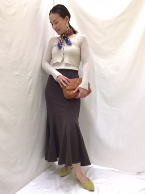 GU公式 | シアーリブクロップドカーディガン(長袖)YT+E