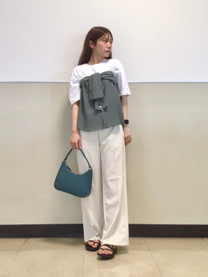 トップス TGOODT COTTON/LINEN SHIRT WITH GATHERS IN RIGHT SIDE – THE SHOP